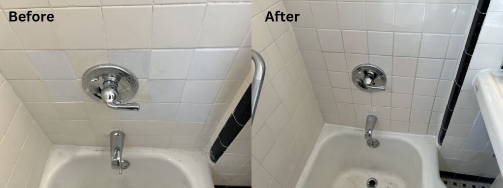 Special Tile Repair Before and after